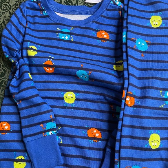 NWT 5T 5 4t 3t boy girl SNUGGLE MONSTER rainbow Old Navy pajamas 6P Bundle pride - Picture 2 of 12